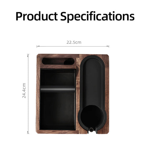 zeroHero Multi Function Walnut Knock Box Station