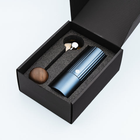 image of premium packaging the zeroHero Z3 Pro Coffee Hand Manual Grinder is delivered in