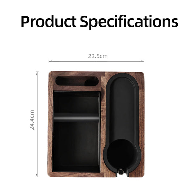 zeroHero Multi Function Walnut Knock Box Station