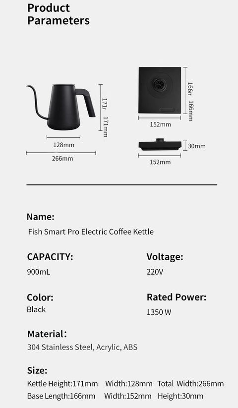 Timemore Fish Pro Pour Over Kettle 900ml