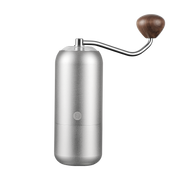 image of the zeroHero Z7 Coffee Hand Grinder in silver, with a timeless design and exceptional build quality