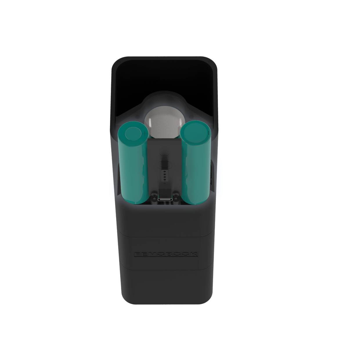 Black Femobook A2 Electric Grinder showing internal design features