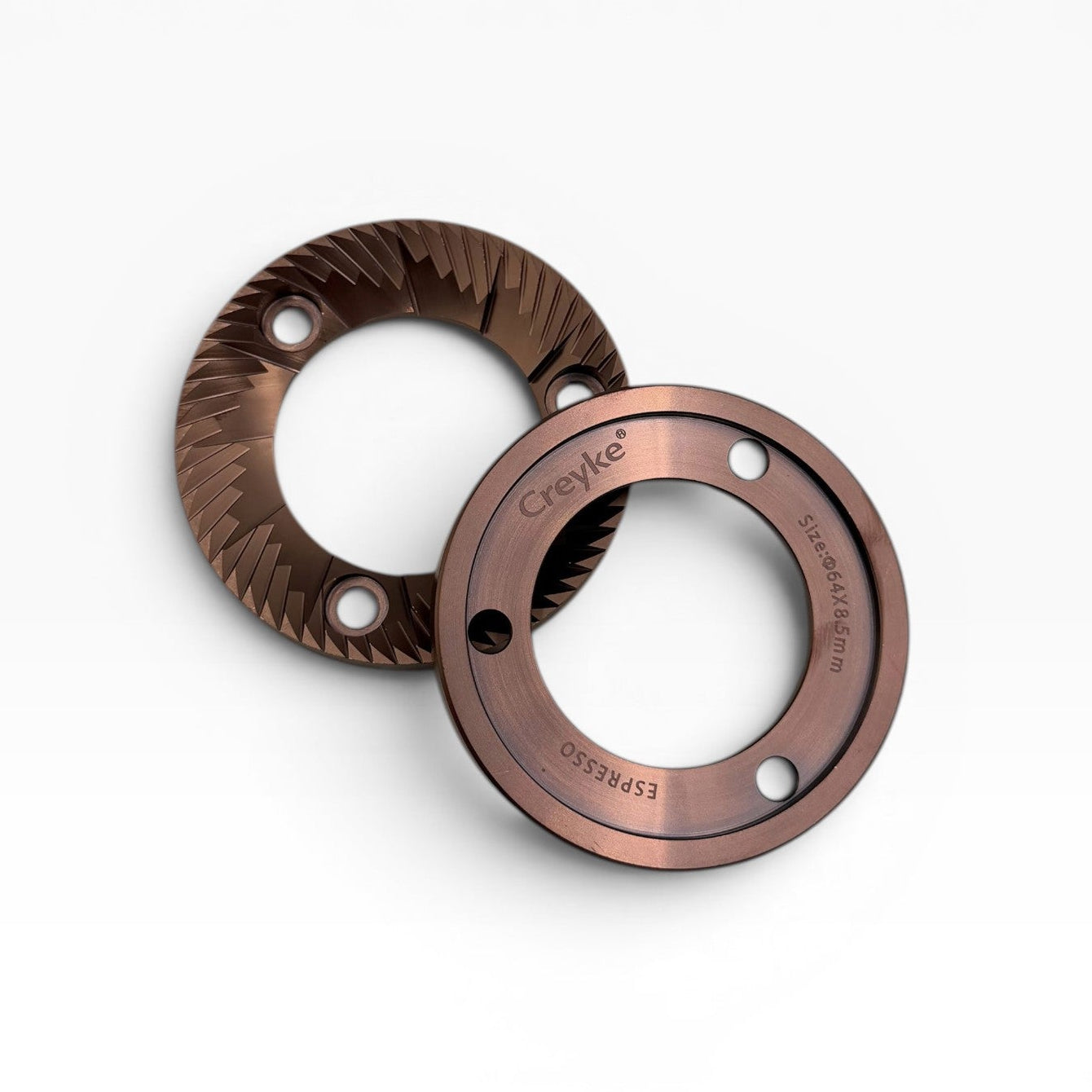 64mm Red Titanium Burr Set