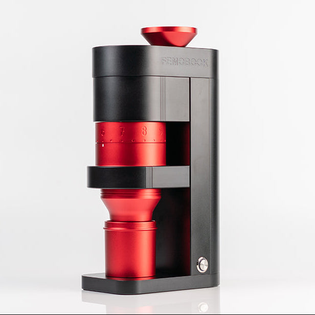 Femobook A68 Electric Grinder in black and red