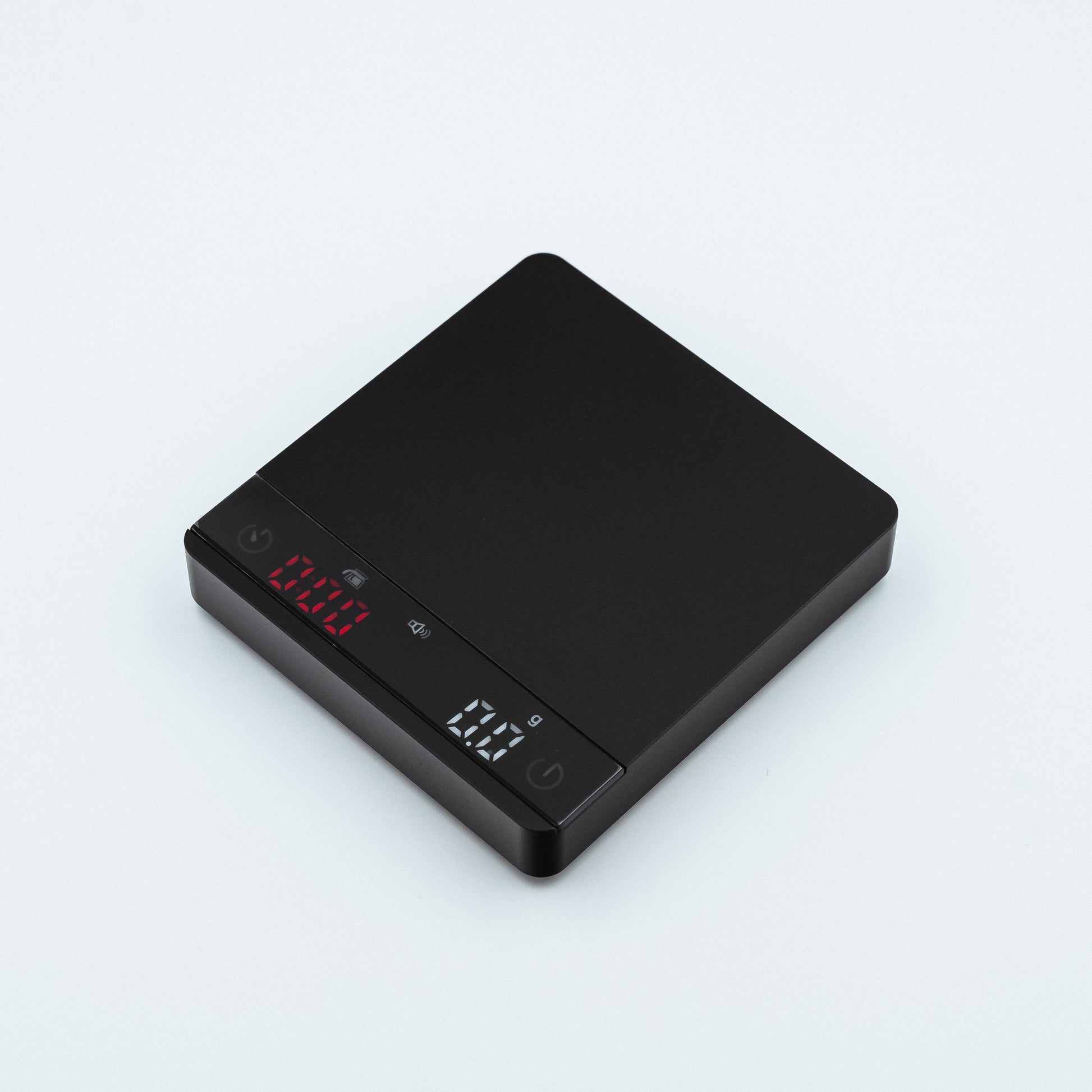 Ultra precise Earl Nano Metal Coffee Scales in black metallic style finish 
