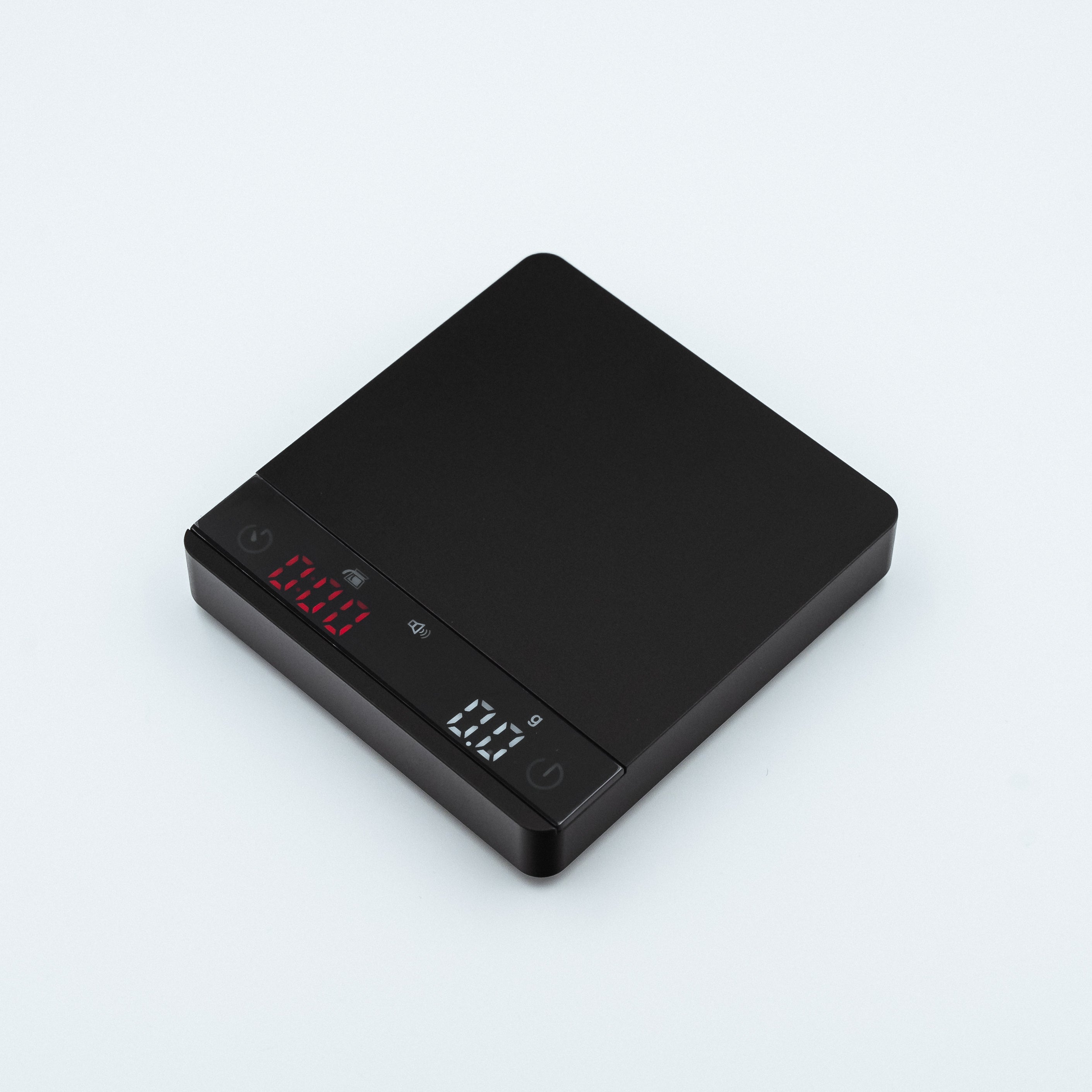 Ultra precise Earl Nano Metal Coffee Scales in black metallic style finish 