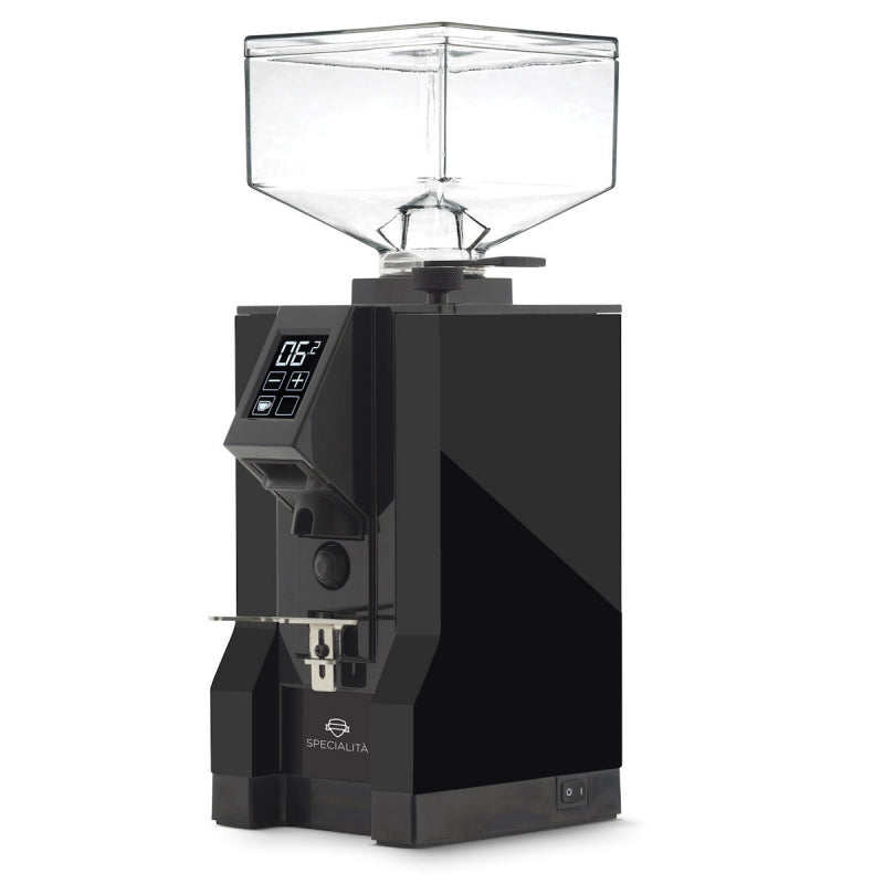 image of the black Eureka Mignon Specialita Coffee Grinder with white background