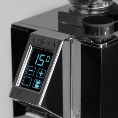 close up of screen on the Eureka Mignon Libra Coffee Grinder