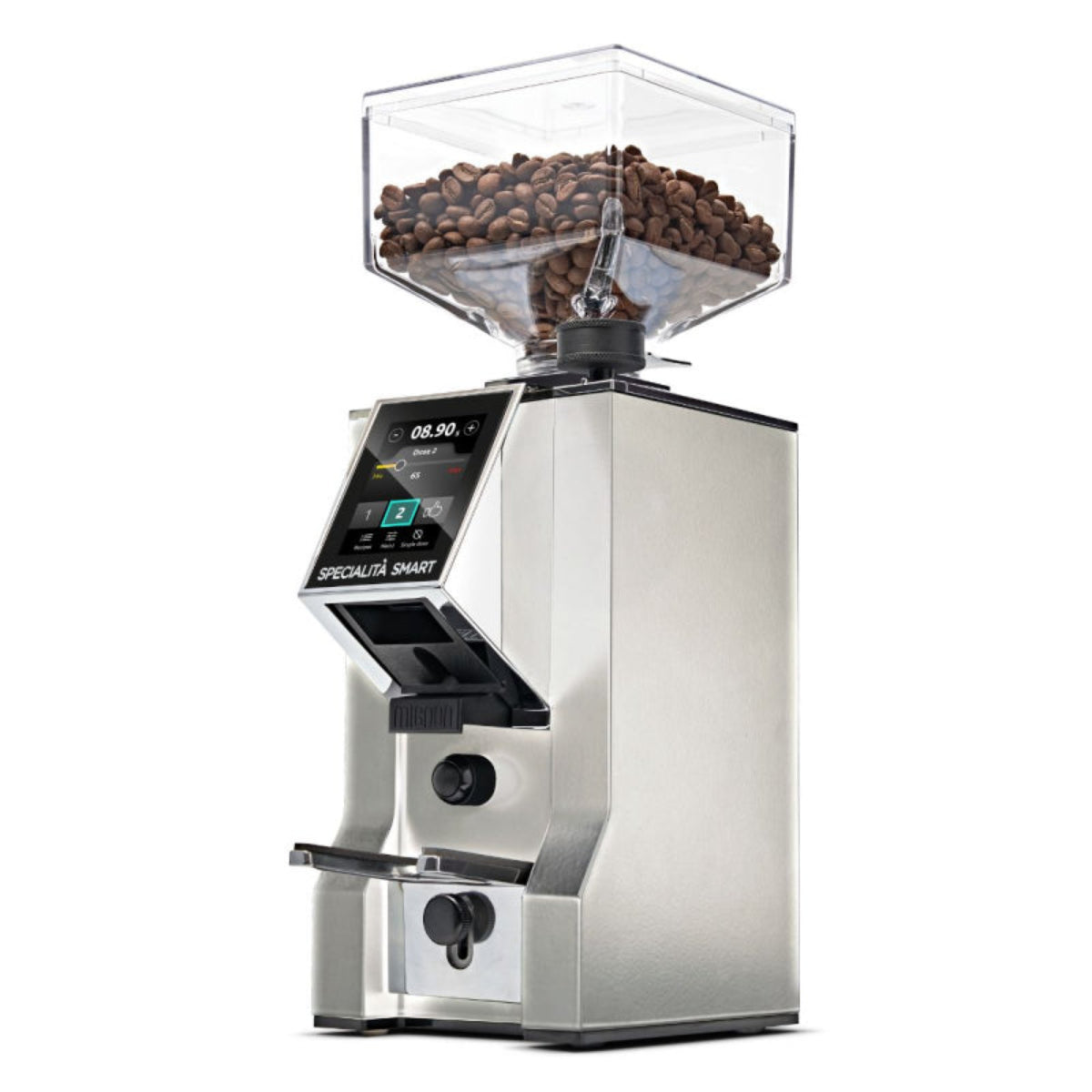 image of Eureka Mignon Specialita Smart Coffee Grinder with white background