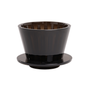 Timemore B75 Crystal Eye Flat Bottom Dripper/Brewer in Black Amber