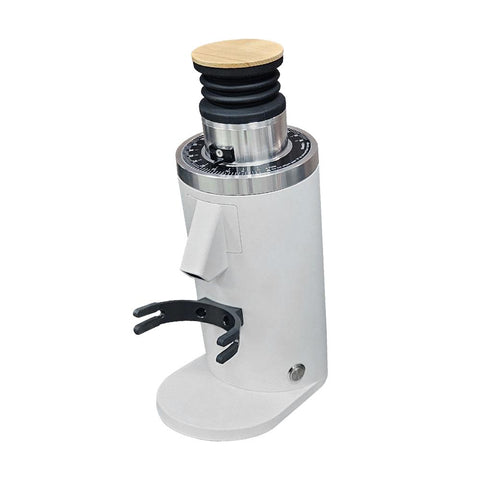 DF54 Electric Coffee Grinder in shade white by Earl, featuring 54mm flat burrs and low retention design for perfect coffee.