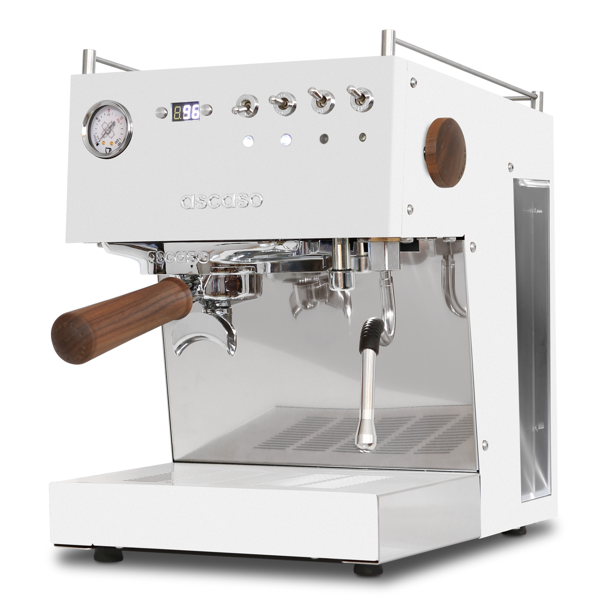 Ascaso Steel Duo PID V3 Espresso Coffee Machine - White/Wood