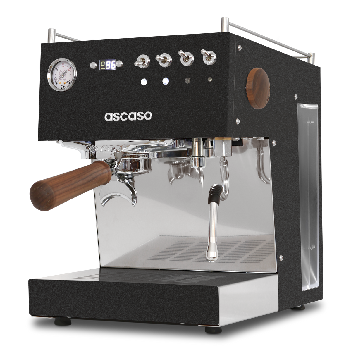 Ascaso Steel Duo PID V3 Espresso Coffee Machine - Black/Wood